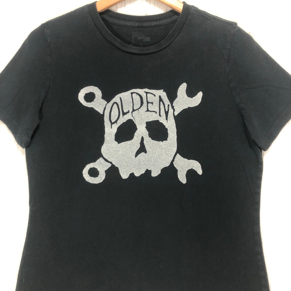 Olden Company Skull Cross Wrenches Graphic Tee Black Size‎ M Made in USA